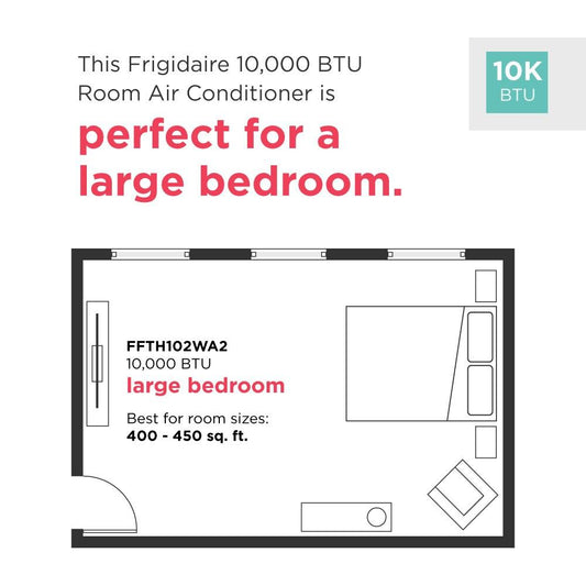 FFTH102WA2 Frigidaire 10,000 BTU Built-In Room Air Conditioner with Supplemental Heat- 230V/60Hz
