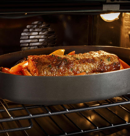 Cafe CTS92DM2NS5 CAF(EBACK)™ 30" Duo Smart Single Wall Oven in Platinum Glass
