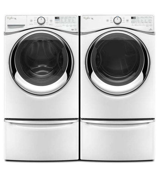 Whirlpool WGD97HEDW 7.3 cu. ft. Duet® Front Load Gas Steam Dryer with SilentSteel™ Dryer Drum