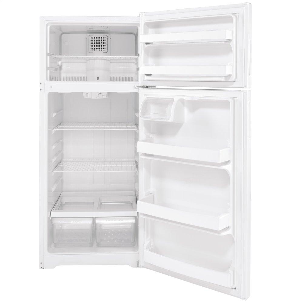 HPS18BTNRWW Hotpoint® 17.5 Cu. Ft. Recessed Handle Top-Freezer Refrigerator