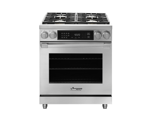 Dual Fuel Pro Range, Silver Stainless Steel, Natural Gas