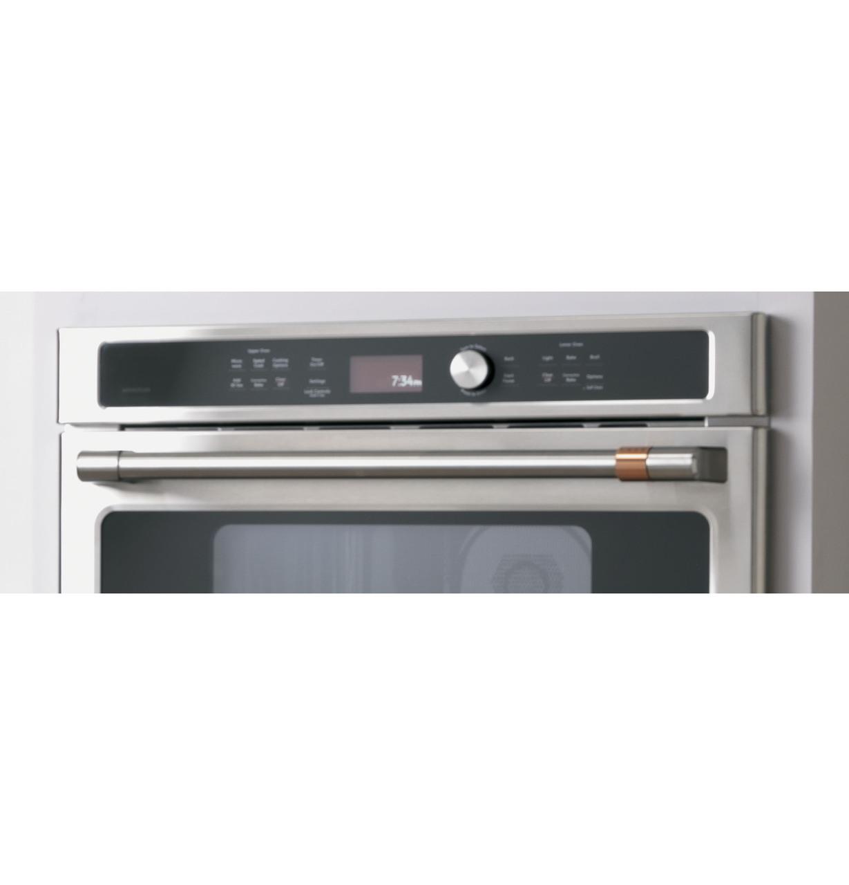 Cafe CTC912P2NS1 CAF(EBACK)™ 30 in. Combination Double Wall Oven with Convection and Advantium® Technology