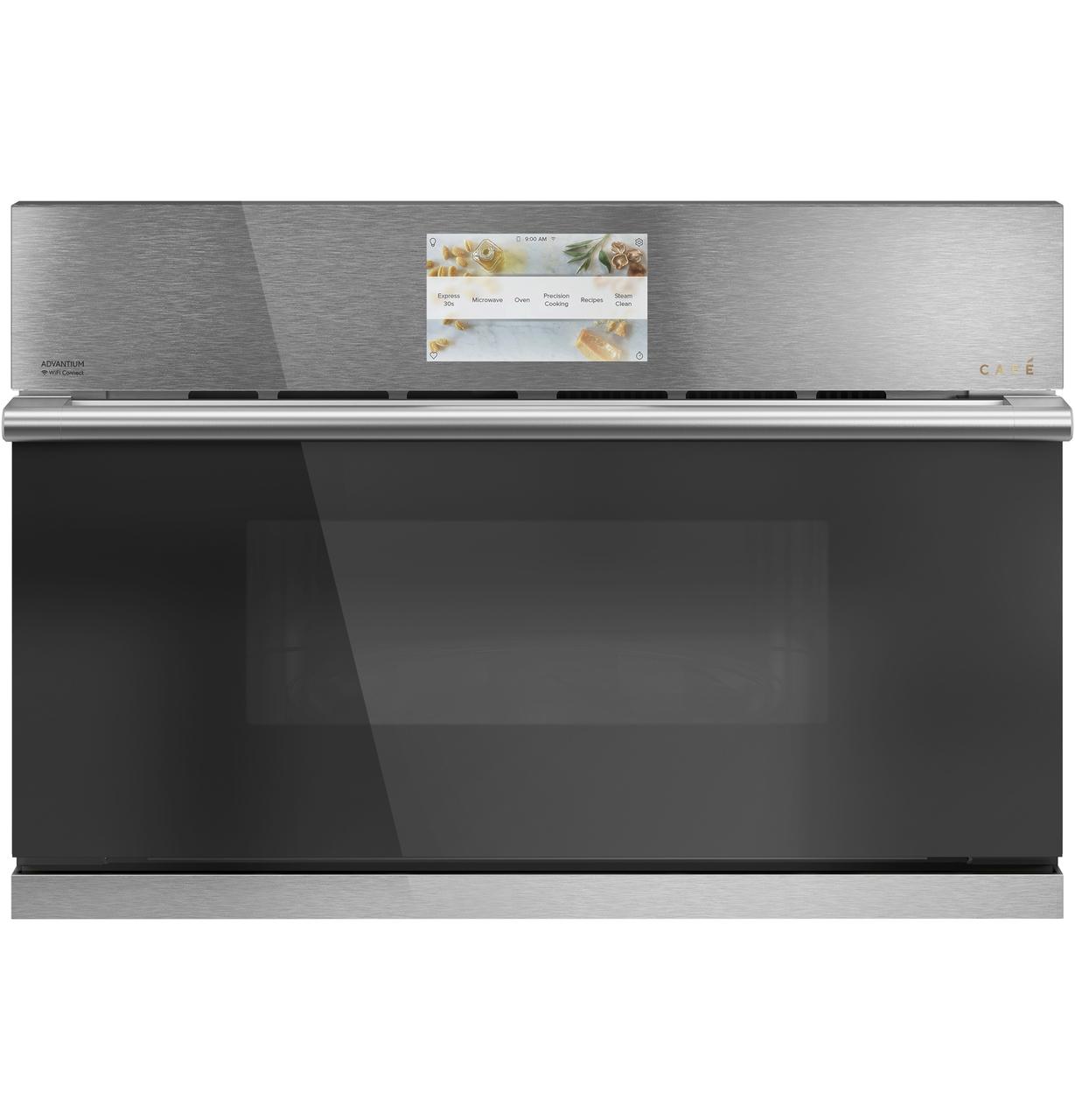 Cafe Caf(eback)™ 30" Smart Five in One Oven with 120V Advantium® Technology in Platinum Glass