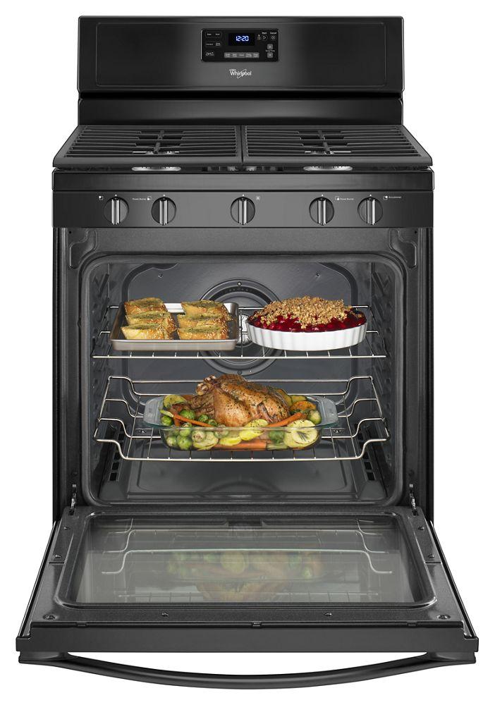 Whirlpool WFG540H0EB 5.8 Cu. Ft. Freestanding Gas Range with Center Burner