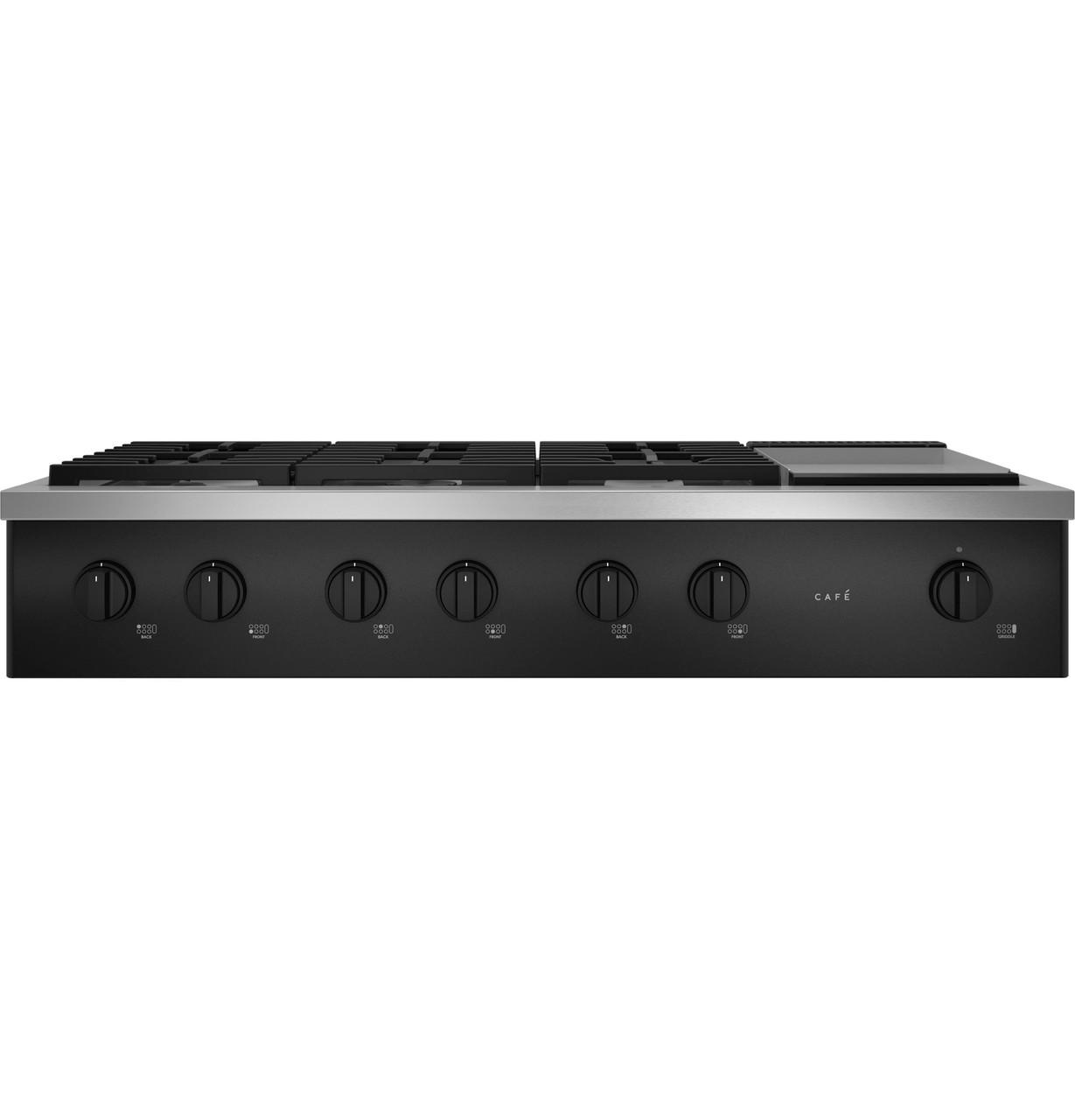 Cafe CGU486P3TD1 CAF(EBACK)™ 48" Commercial-Style Gas Rangetop with 6 Burners and Integrated Griddle (Natural Gas)