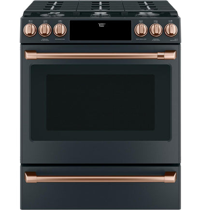 Cafe CGS700P3MD1 CAF(EBACK)™ 30" Smart Slide-In, Front-Control, Gas Range with Convection Oven