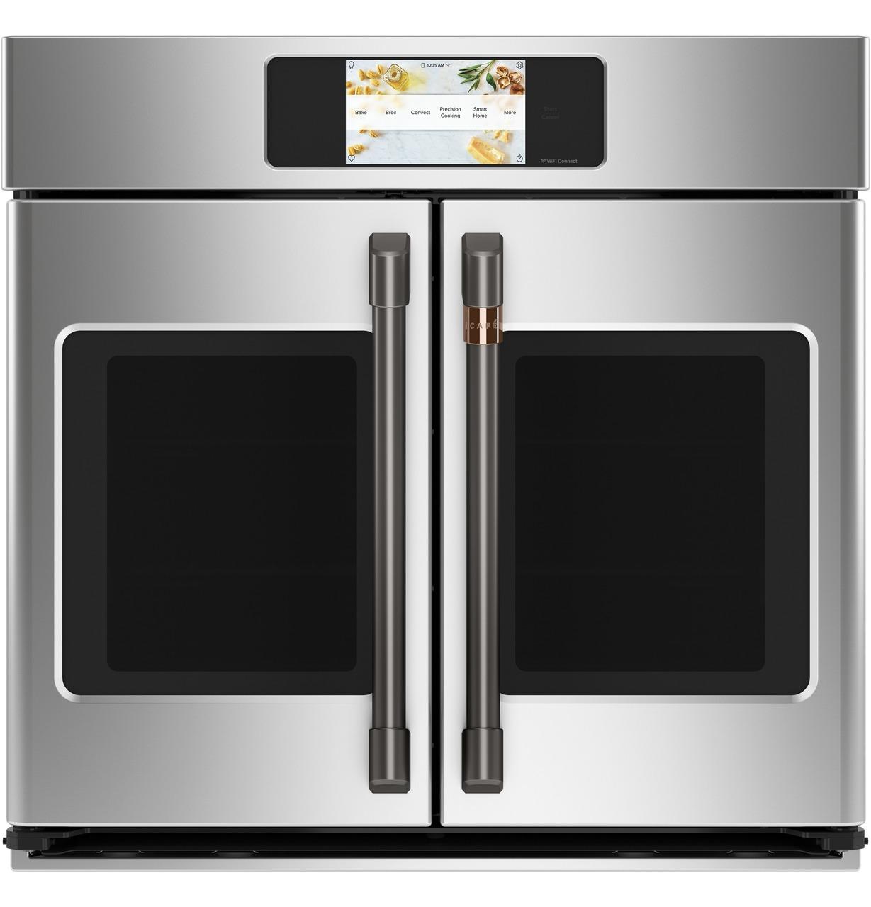 Cafe Caf(eback)™ Professional Series 30" Smart Built-In Convection French-Door Single Wall Oven