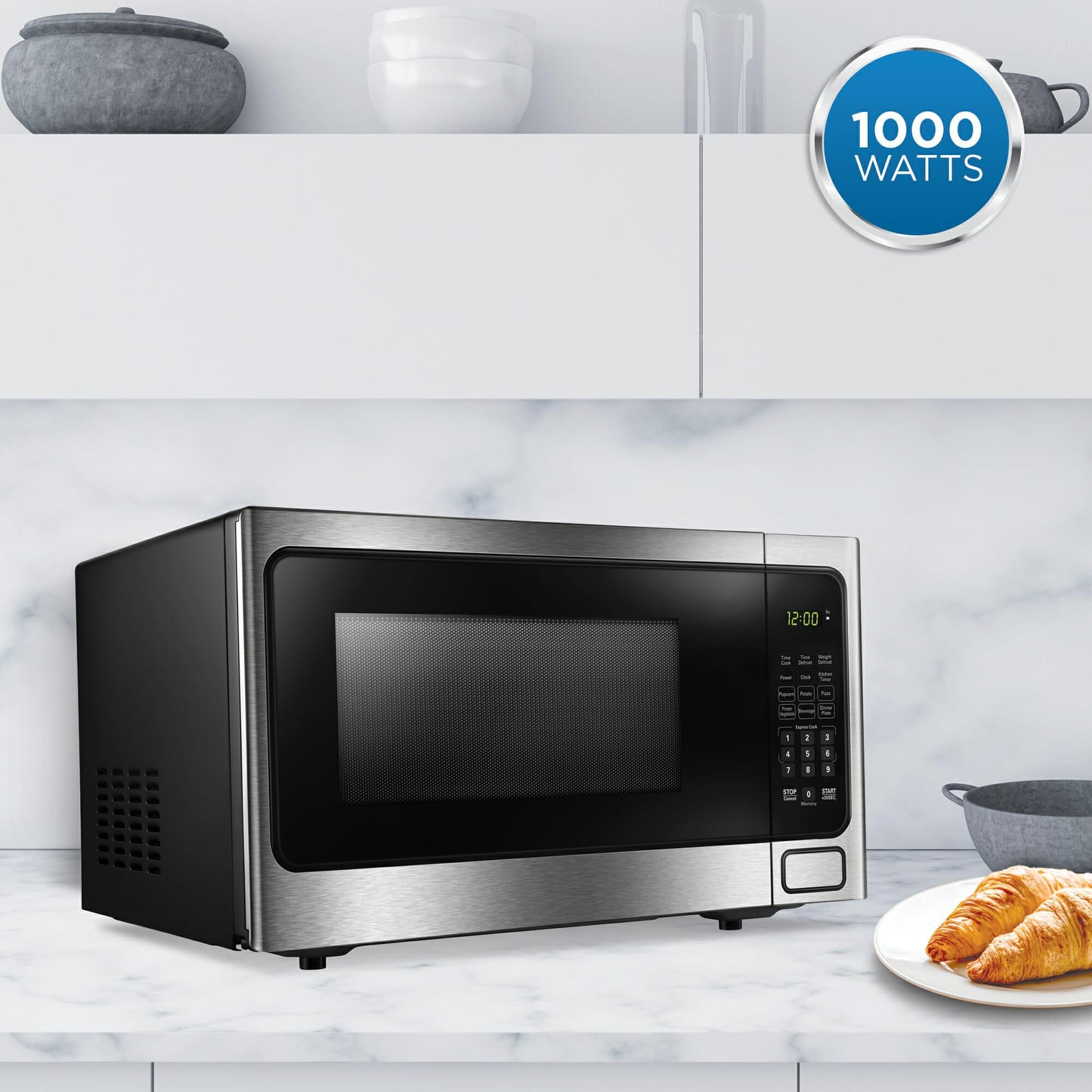 DDMW1125BBS Danby Designer 1.1 cu. ft. Countertop Microwave in Stainless Steel