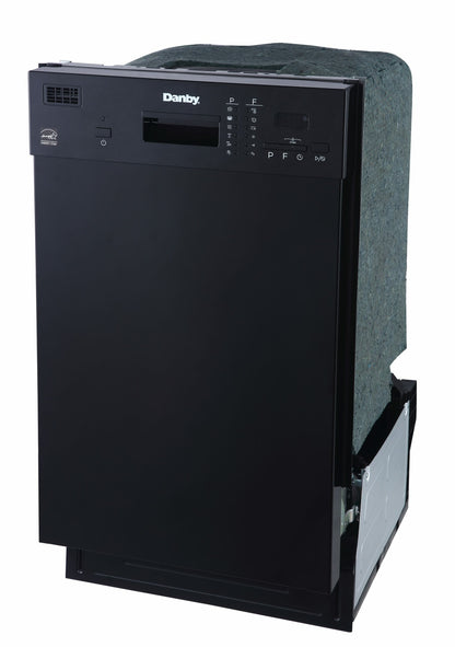 Danby 18" Wide Built-in Dishwasher in Black