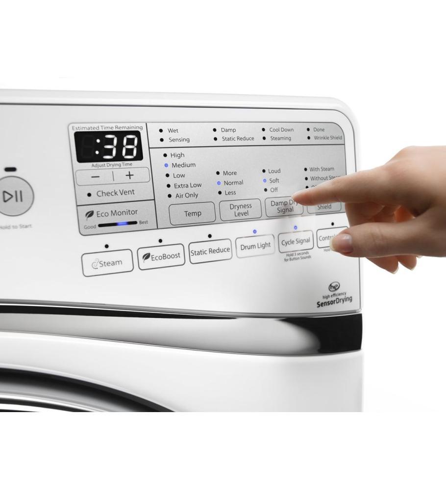 Whirlpool WGD97HEDU 7.3 cu. ft. Duet® Front Load Gas Steam Dryer with SilentSteel™ Dryer Drum