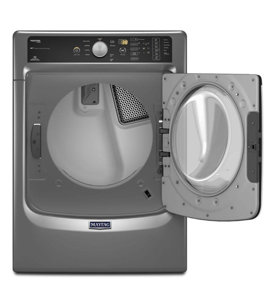 Maytag MED7100DC Maxima® Steam Electric Dryer with Large Capacity and Stainless Steel Dryer Drum - 7.3 cu. ft.