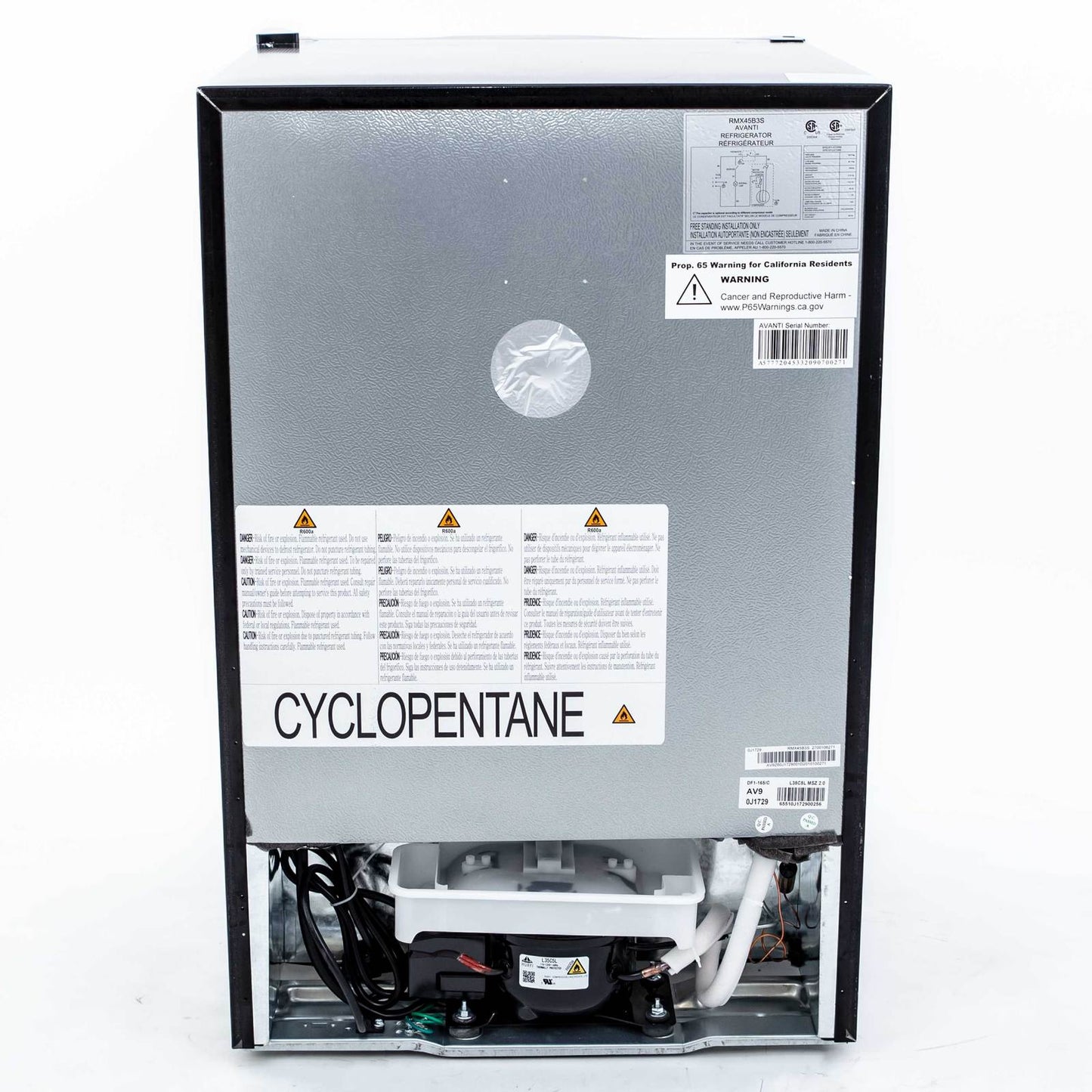 RMX45B3S Avanti 4.5 cu. ft. Compact Refrigerator