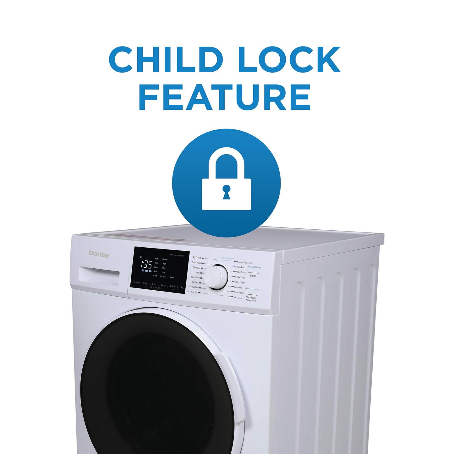 DWM120WDB3 Danby 2.7 cu. ft. All-In-One Ventless Washer/Dryer in White