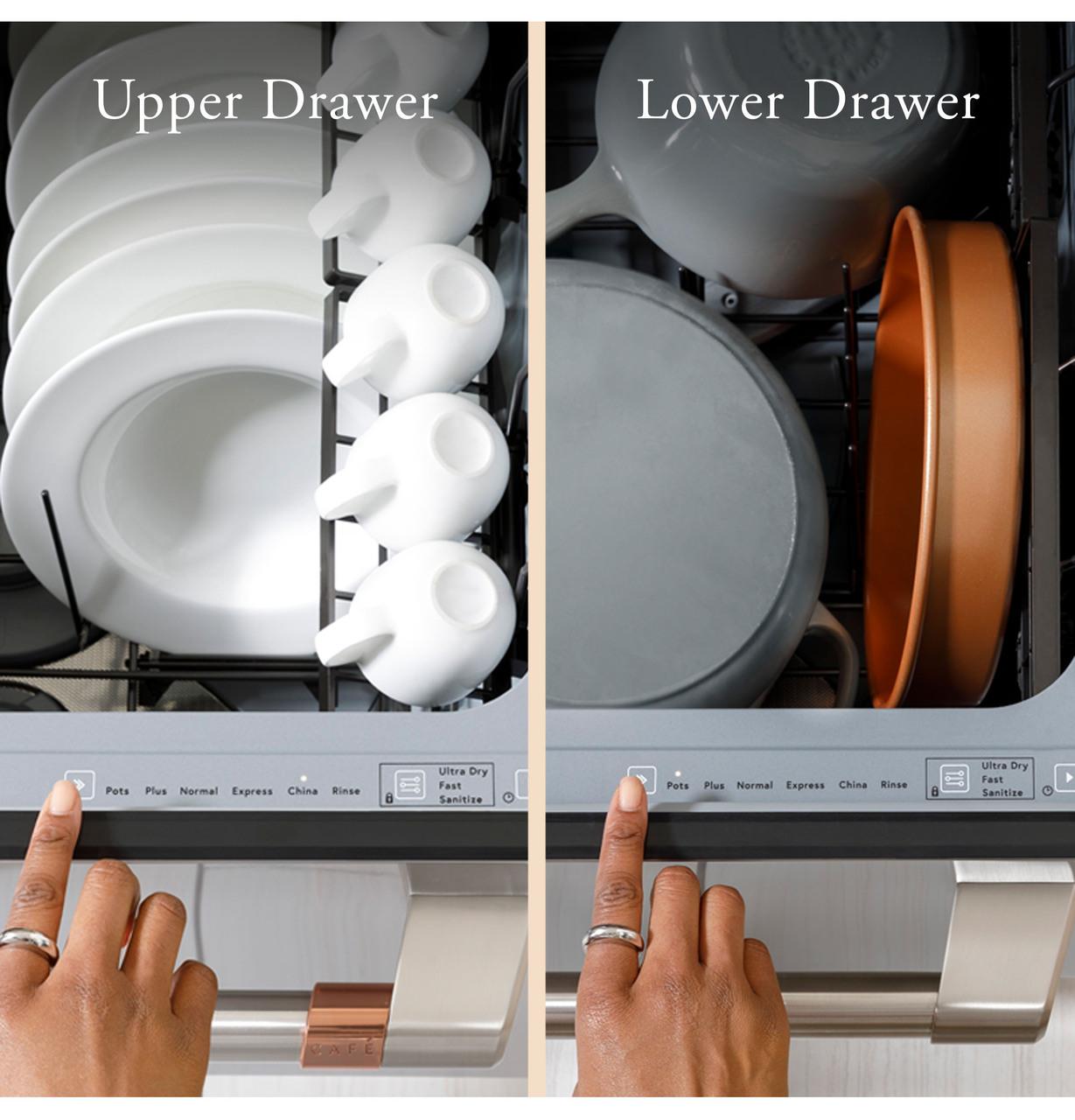 Cafe Caf(eback)™ Dishwasher Double Drawer