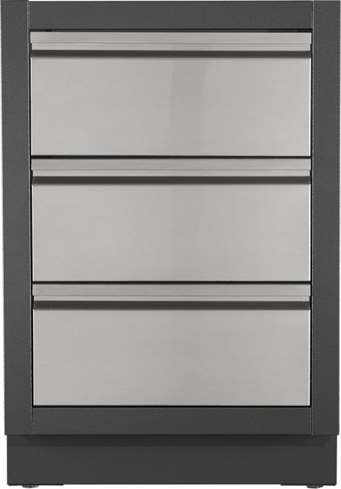 Napoleon Bbq IM2DCCN OASIS Two Drawer Cabinet with False Top Drawer, Grey