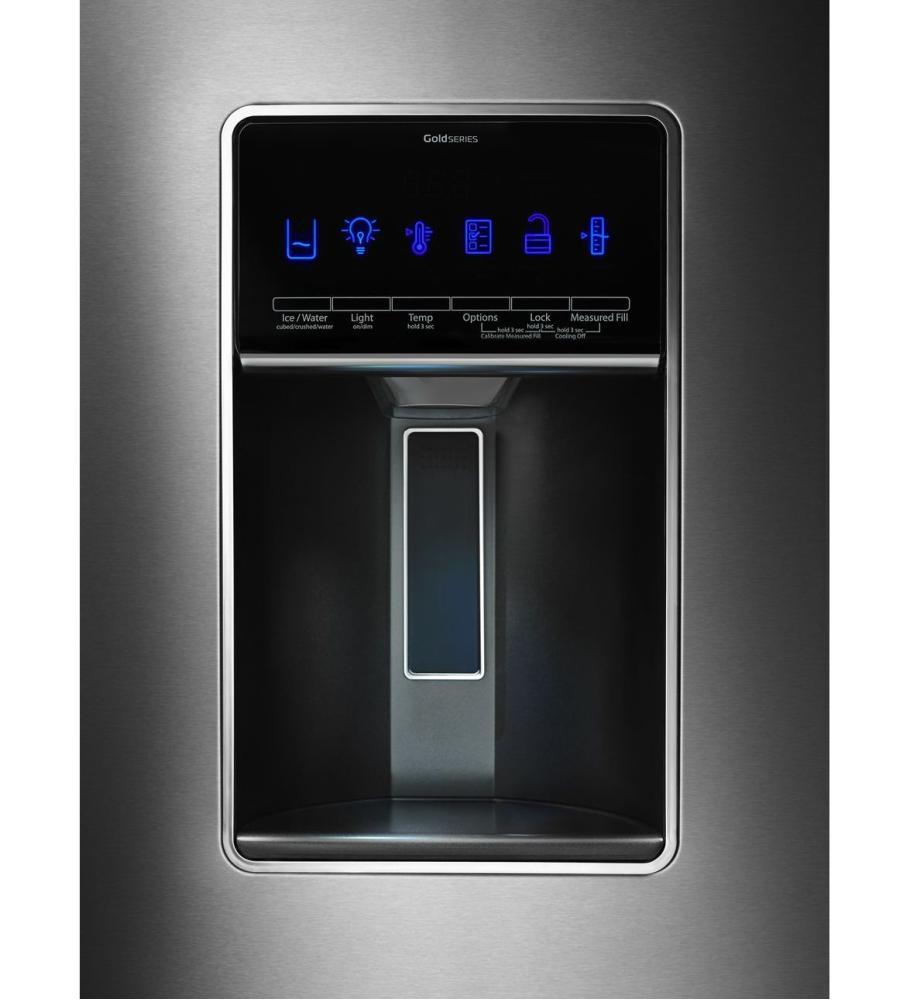 Whirlpool WRF997SDDM 36-inch Wide French Door Refrigerator with CoolVox Kitchen Sound System - 27 cu. ft.