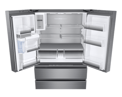 36" Counter Depth French Door Bottom Freezer, Silver Stainless Steel