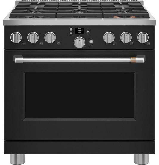 Cafe CGY366P3TD1 CAF(EBACK)™ 36" Smart All-Gas Commercial-Style Range with 6 Burners (Natural Gas)