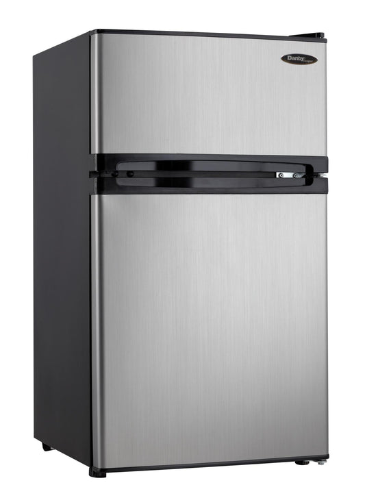 DCR031B1BSLDD Danby Designer 3.1 cu. ft. 2-door Compact Fridge in Stainless Steel