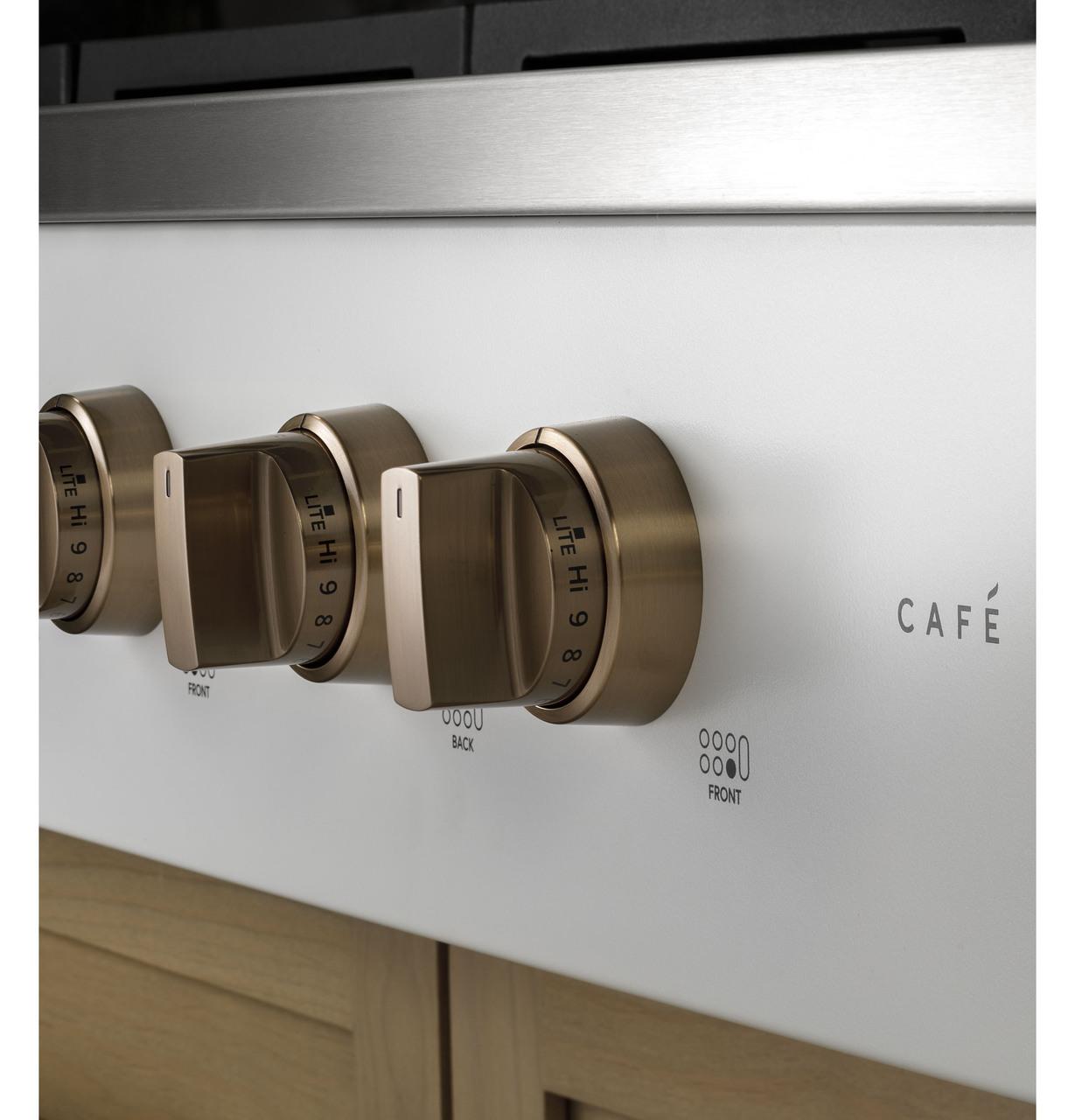 Cafe CGU366P4TW2 CAF(EBACK)™ 36" Commercial-Style Gas Rangetop with 6 Burners (Natural Gas)