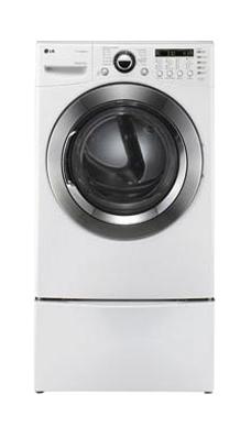 Lg DLEX3360W 7.4 cu.ft. Ultra-Large Capacity SteamDryer™ with NeveRust™ Stainless Steel Drum (Electric)