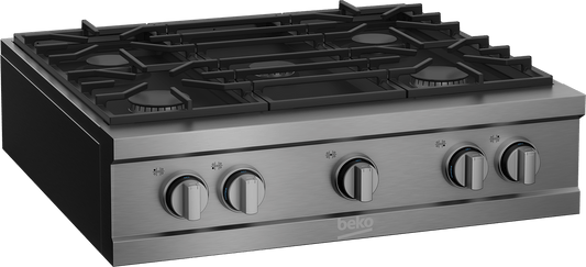 Beko 30" Stainless Steel Pro-Style Built-in Gas Range Top