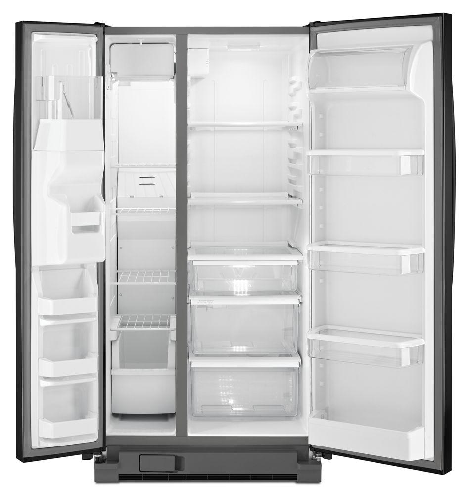 Whirlpool WRS342FIAB 33-inch Wide Side-by-Side Refrigerator with Water Dispenser - 21 cu. ft.