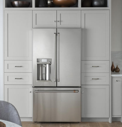 Cafe CFE28UP2MS1 Caf(eback)™ ENERGY STAR® 27.7 Cu. Ft. Smart French-Door Refrigerator with Keurig® K-Cup® Brewing System