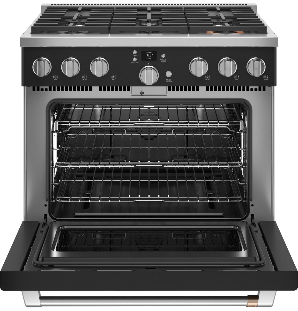 Cafe CGY366P3TD1 Caf(eback)™ 36" Smart All-Gas Commercial-Style Range with 6 Burners (Natural Gas)