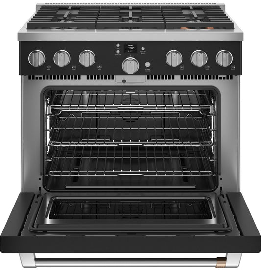 Cafe CGY366P3TD1 CAF(EBACK)™ 36" Smart All-Gas Commercial-Style Range with 6 Burners (Natural Gas)