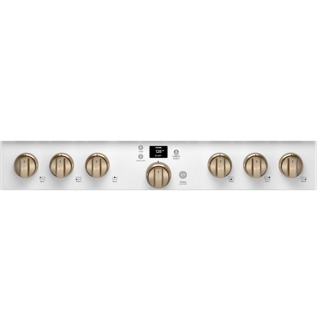 Cafe CGY366P4TW2 CAF(EBACK)™ 36" Smart All-Gas Commercial-Style Range with 6 Burners (Natural Gas)