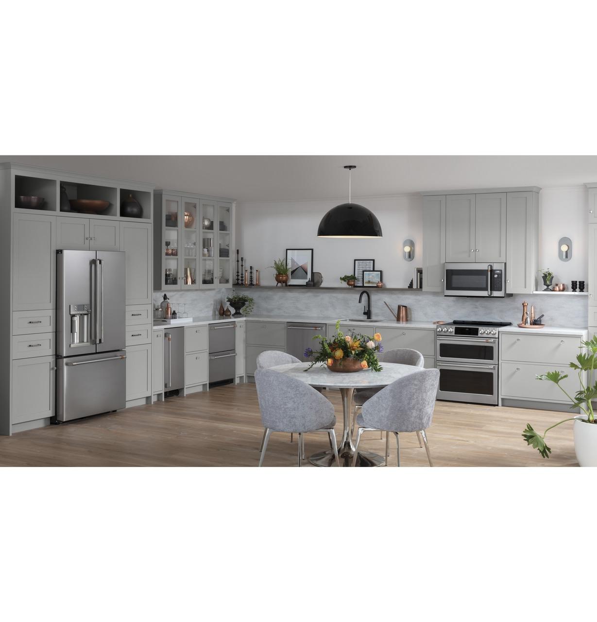 Cafe CHS950P2MS1 CAF(EBACK)™ 30" Smart Slide-In, Front-Control, Induction and Convection Double-Oven Range