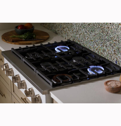 Cafe CGU366P4TW2 CAF(EBACK)™ 36" Commercial-Style Gas Rangetop with 6 Burners (Natural Gas)