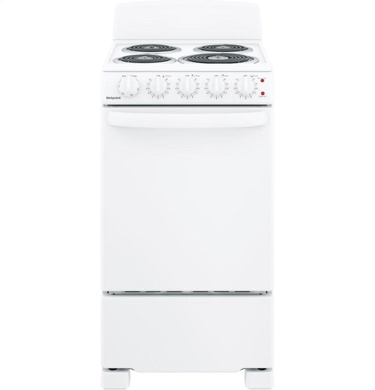 RAS200DMWW Hotpoint® ENERGY STAR® 20" Electric Free-Standing Front-Control Electric Range