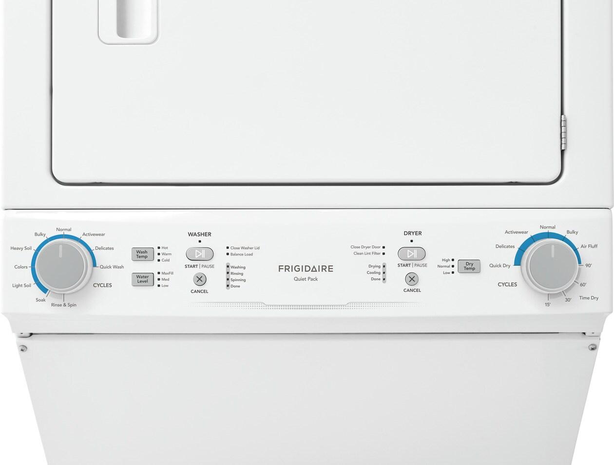 Frigidaire FLCG7522AW Gas Washer/Dryer Laundry Center - 3.9 Cu. Ft Washer and 5.5 Cu. Ft. Dryer