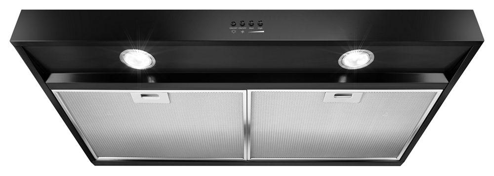 Whirlpool WVU37UC0FB 30" Range Hood with Dishwasher-Safe Full-Width Grease Filters