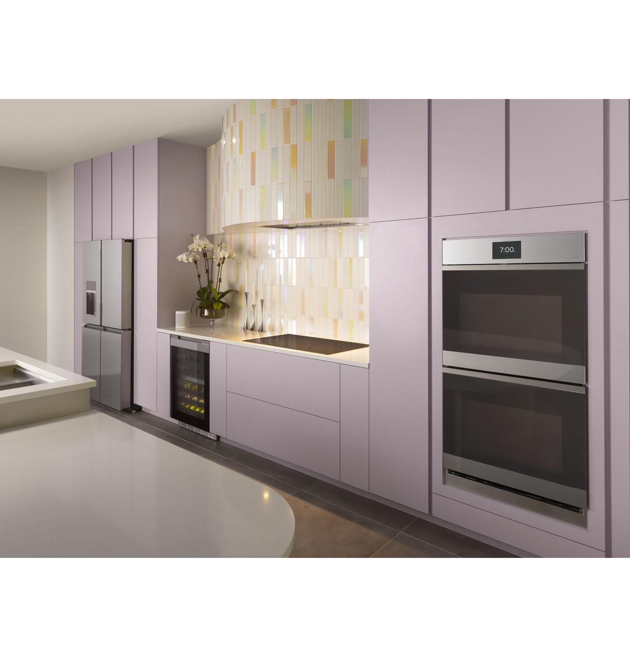Cafe CTD90DM2NS5 CAF(EBACK)™ 30" Smart Built-In Convection Double Wall Oven in Platinum Glass