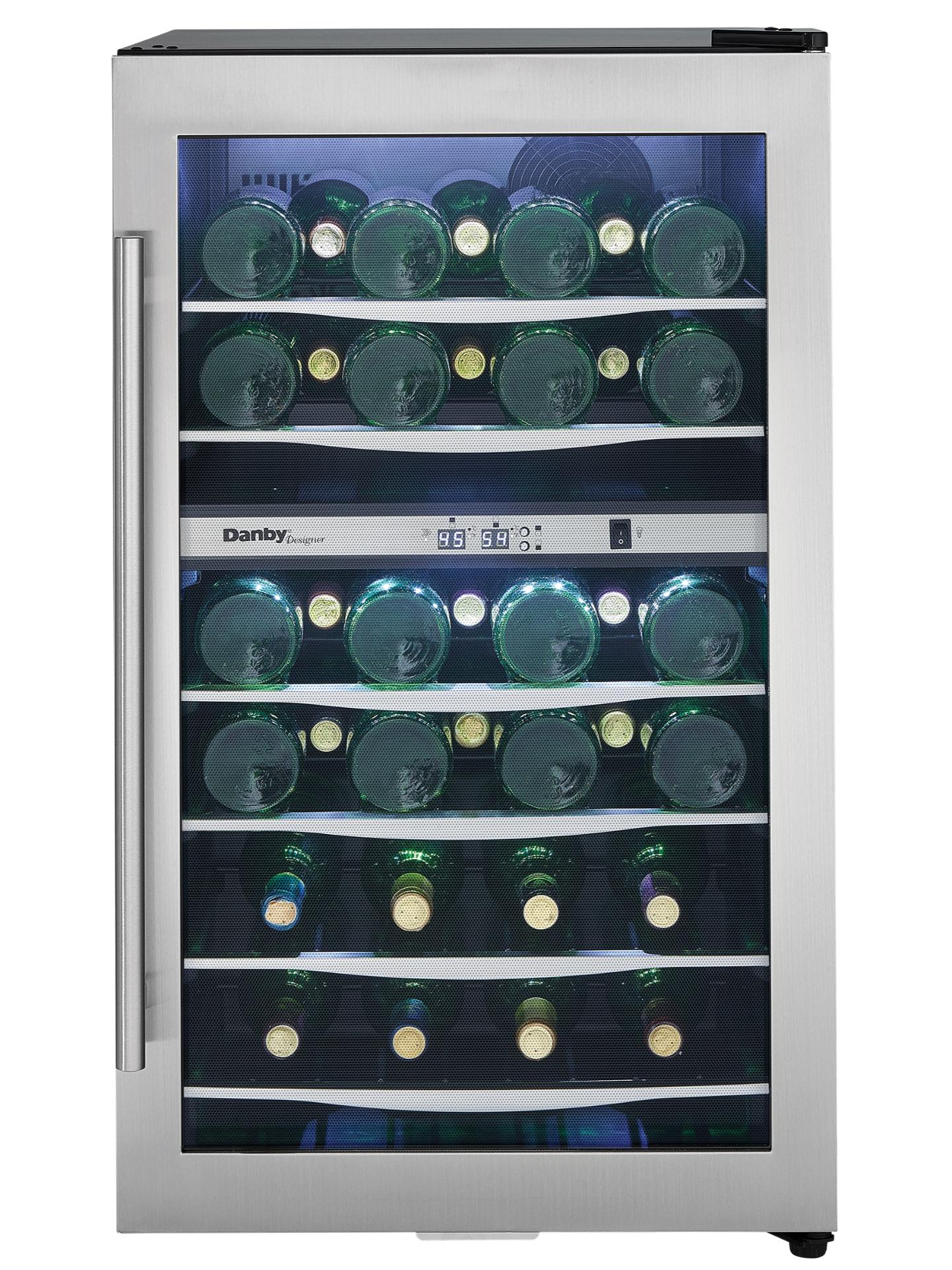 DWC040A3BSSDD Danby 38 Bottle Free-Standing Wine Cooler in Stainless Steel