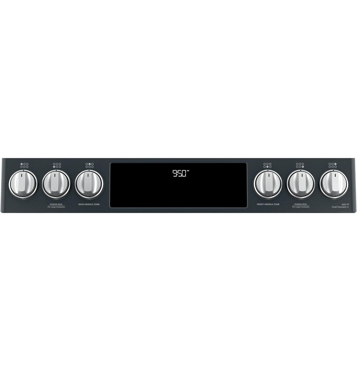 Caf(eback)™ 30" Smart Slide-In, Front-Control, Dual-Fuel, Double-Oven Range with Convection