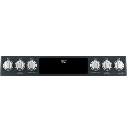 Caf(eback)™ 30" Smart Slide-In, Front-Control, Dual-Fuel, Double-Oven Range with Convection