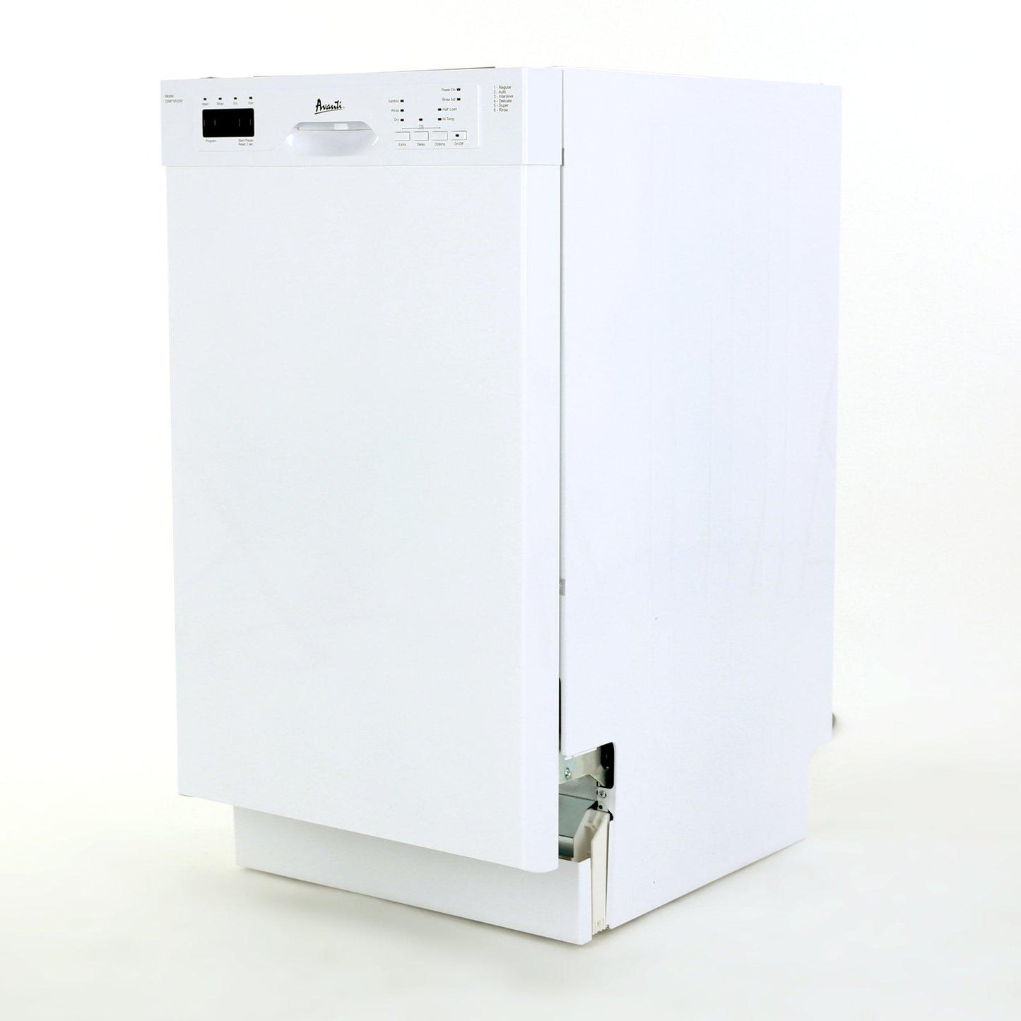 DWF18V0W Avanti 18" Built In Dishwasher - White