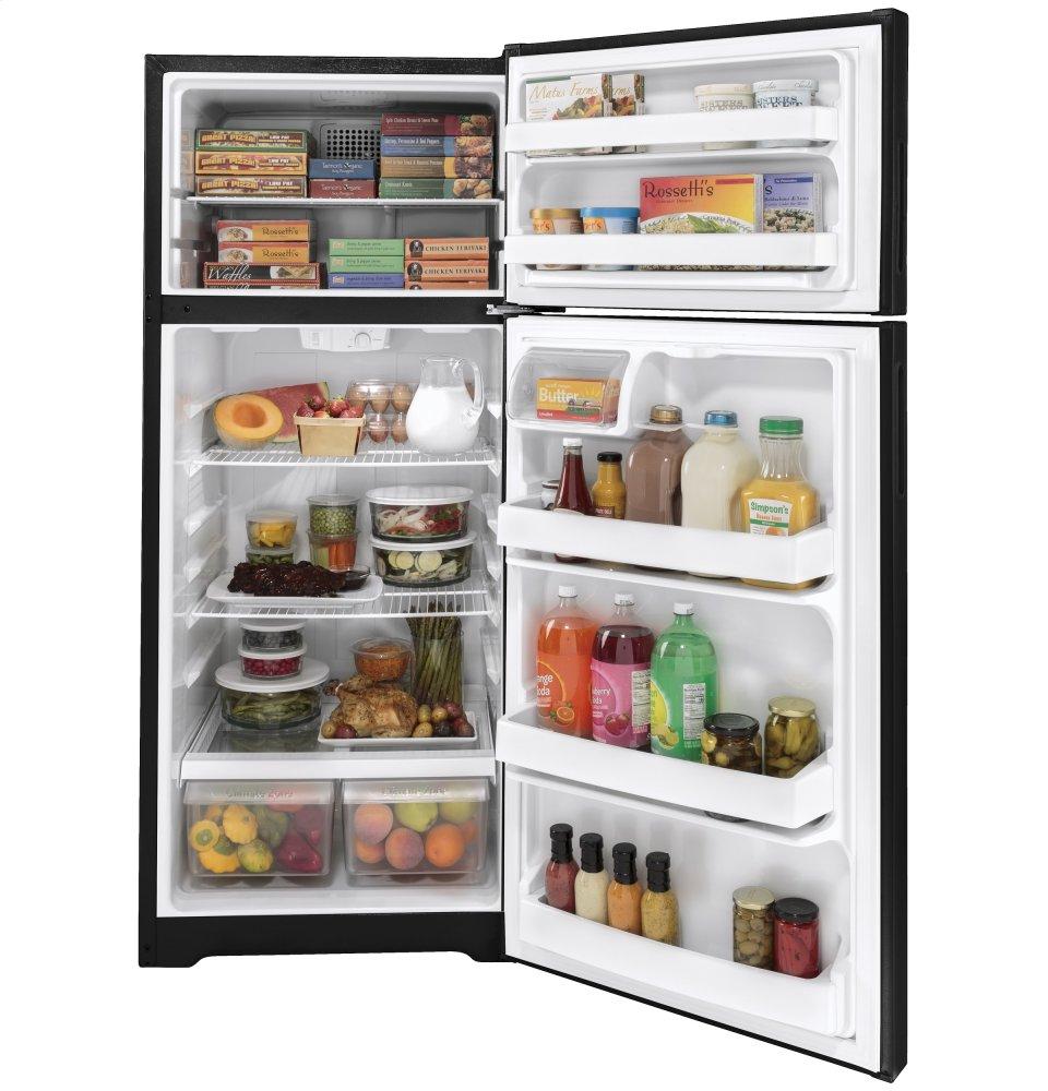 HPS18BTNRBB Hotpoint® 17.5 Cu. Ft. Recessed Handle Top-Freezer Refrigerator