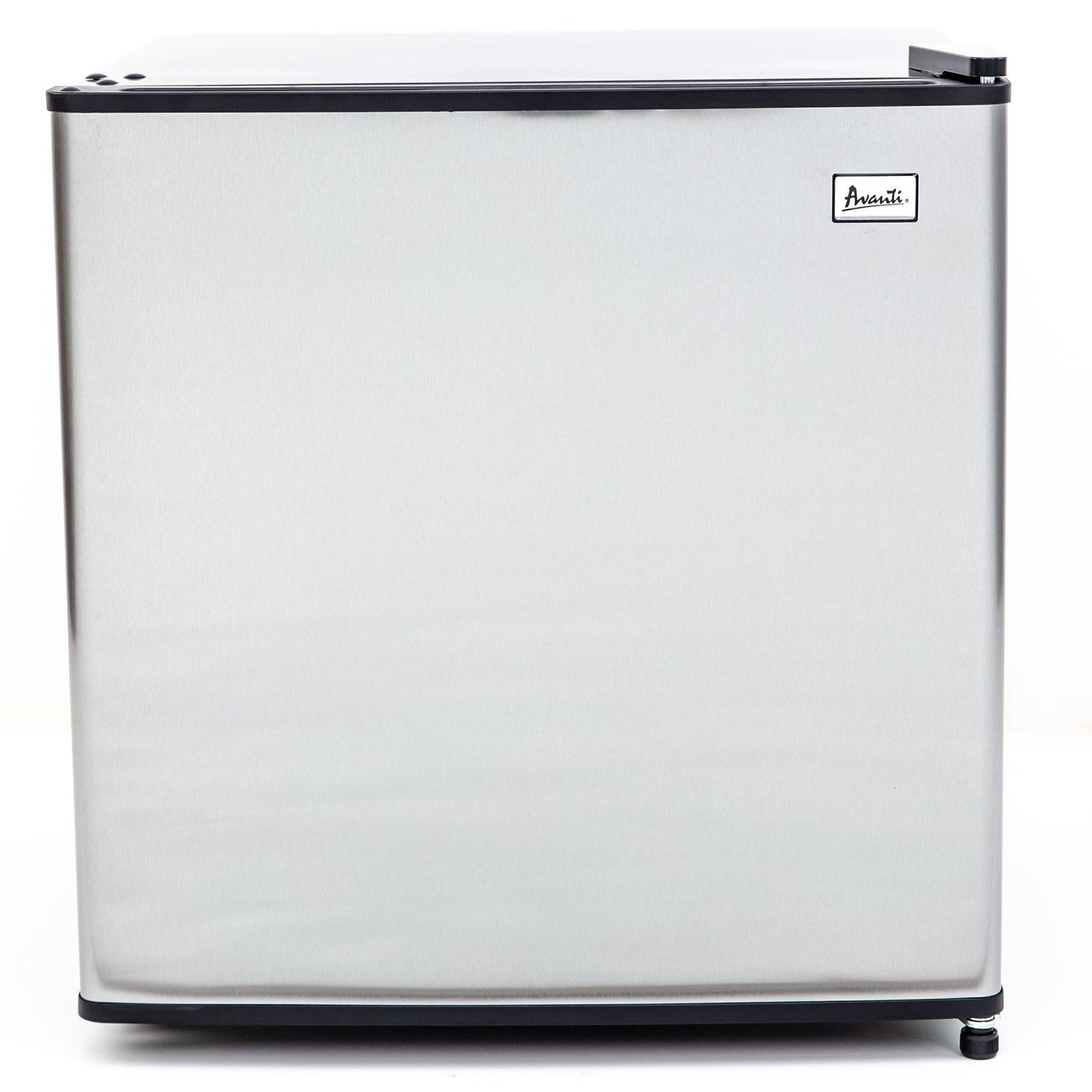 Avanti 1.4 cu. ft. Refrigerator or Freezer - Platinum finish with Black Cabinet / 1.4 cu. ft.