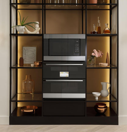 Cafe CTS92DM2NS5 CAF(EBACK)™ 30" Duo Smart Single Wall Oven in Platinum Glass