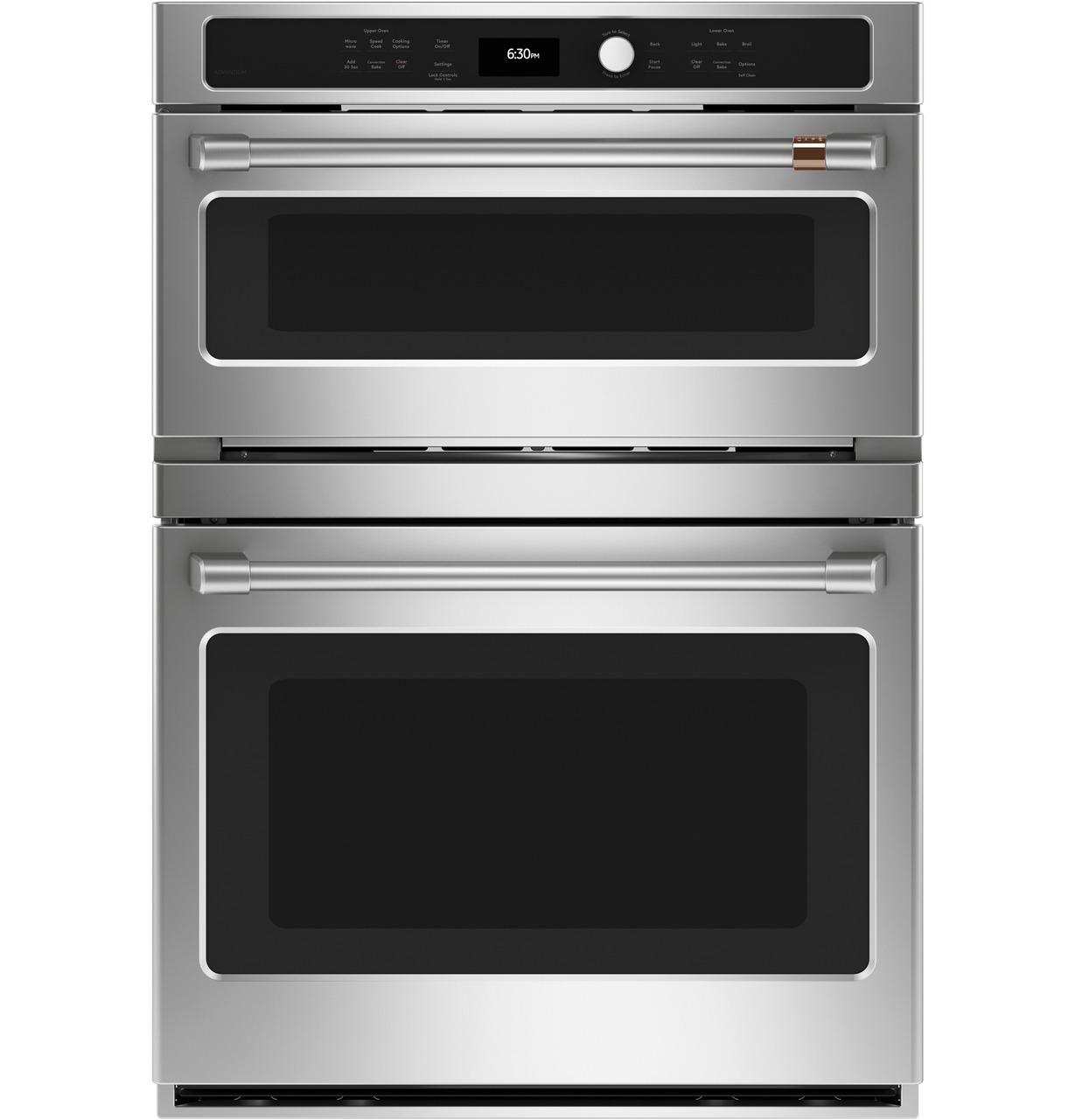 Cafe CTC912P2NS1 CAF(EBACK)™ 30 in. Combination Double Wall Oven with Convection and Advantium® Technology