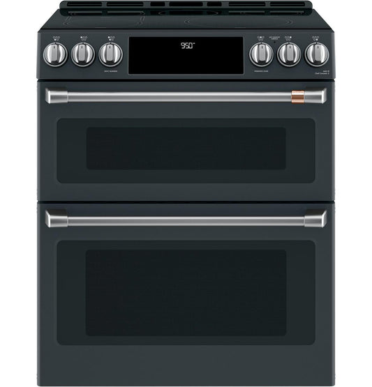 Cafe CHS950P3MD1 CAF(EBACK)™ 30" Smart Slide-In, Front-Control, Induction and Convection Double-Oven Range