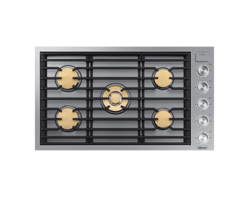 Dacor 36" Gas Cooktop, Silver Stainless Steel, Natural Gas
