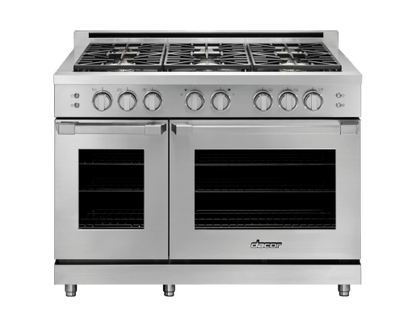 Dacor HGPR48SLP Gas Pro Range, Silver Stainless Steel, Liquid Propane