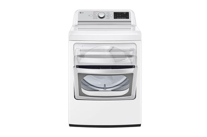 Lg 7.3 cu. ft. Ultra Large Capacity Smart wi-fi Enabled Rear Control Electric Dryer with TurboSteam™