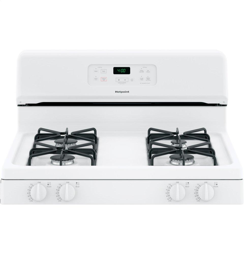 RGBS400DMWW Hotpoint® 30" Free-Standing Standard Clean Gas Range